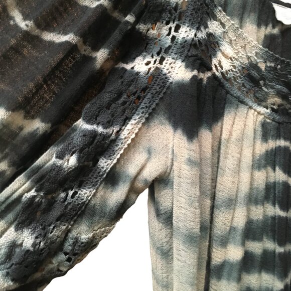 Jen's Pirate Booty Tie Dye Loose Fit Boho Dress Crochet Gauzy - Picture 11 of 12